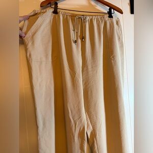 Soho Apparel Women's Tan Wide Leg Pants